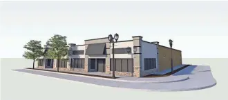  ?? ARCHITECT DAVID J. KOSCH ?? This rendering depicts the plans to remodel the former Bartz’s Party store at 6927-6933 W. North Ave. in Wauwatosa.