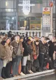  ?? PICTURE: PA. ?? FRUSTRATIO­N: Long queues of people waiting for buses in London during this week’s Tube strike.