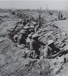  ??  ?? British front lines in the First World War. Photo: PA.