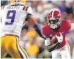  ?? PHOTO] [AP ?? Alabama receiver Jerry Jeudy had eight catches for 103 yards in a 29-0 win against LSU on Nov. 3.