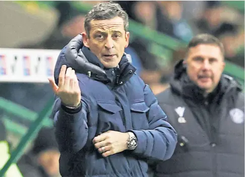  ?? ?? SACKED: After a promising start to the season, Ross’s Hibs took only four points from the last nine matches.