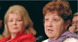  ?? REUTERS ?? Norma McCorvey, right, better known as the Jane Roe of the Roe vs Wade case.