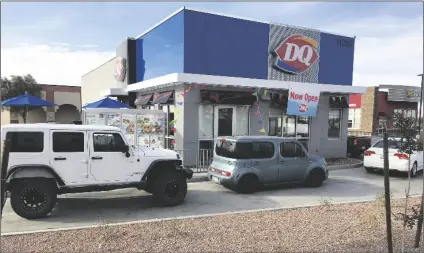 ??  ?? THE NEW DAIRY QUEEN IN THE FOOTHILLS is now open at 11280 S. Fortuna Road, in the Pioneer Shopping Center.