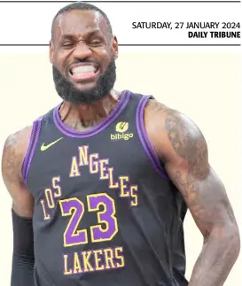  ?? SEAN M. HAFFEY/AGENCE FRANCE-PRESSE ?? LEBRON James will be starting in his 20th straight NBA All-Star appearance.