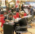  ??  ?? Nail design The salon boasts a team of expert nail technician­s