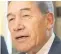  ??  ?? Winston Peters