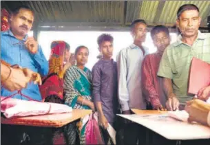  ??  ?? ▪ An NRC Seva Kendra (NSK) at Rongpur near Silchar. One centre covers 10 villages.