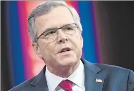  ?? Nicholas Kamm
AFP/Getty Images ?? FORMER Florida Gov. Jeb Bush said, “To be successful, I’m going to have to show my heart and tell my story.” He will enter the presidenti­al campaign Monday.