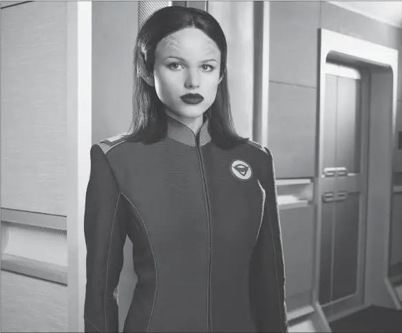  ??  ?? Halston Sage as seen in “The Orville”