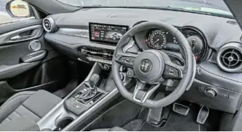  ?? ?? Exquisite interior, easy to find a comfortabl­e driving position.