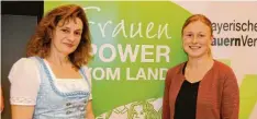  ?? ?? Marion Vogt und Lena Zimmermann sind zwei Power-Frauen vom Land.
