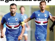  ?? KULTA ?? Quagliarel­la (38) e Gabbiadini (29) ieri in campo: una doppietta a testa