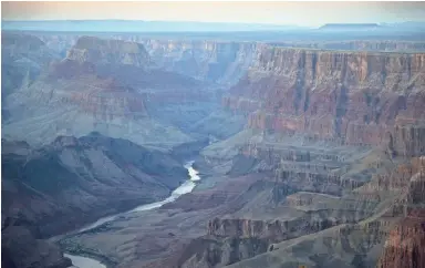  ??  ?? The Colorado River, which provides much of Arizona’s water, winds through the Grand Canyon.