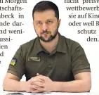  ?? FOTO: DPA ?? Wolodymyr Selenskyj wird in Davos per Video zugeschalt­et.