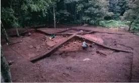  ?? Isles. Photograph: Handout ?? Excavation­s at Heath Wood in Derbyshire, the only known large-scale Viking cremation site in the British