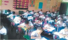  ?? FOTO: EL HERALDO ?? Los alumnos recuperaro­n el tiempo perdido en Marcovia.