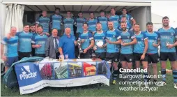  ??  ?? Cancelled Blairgowri­e won the competitio­n in wet weather last year