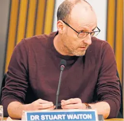  ?? Picture: Andrew Cowan/ Scottish Parliament. ?? Dr Stuart Waiton said children being seriously abused and battered might “get lost in a sea of complaints by caring profession­als who are now reporting every smacking incident”.