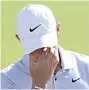  ?? ?? DISASTER Rory Mcilroy took a seven at par 3 eighth