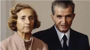  ??  ?? Elena and Nicolae Ceausescu: executed by firing squad in 1989 for genocide