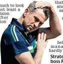  ??  ?? Strategy: Fermanagh boss Rory Gallagher