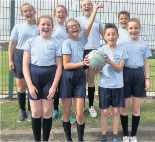  ?? St John the Baptist Primary School netball team ??