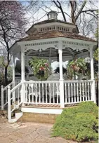  ?? ANGELA PETERSON, MILWAUKEE JOURNAL SENTINEL ?? The gazebo is a main feature in the backyard of Brad Mckendry's South Milwaukee home.