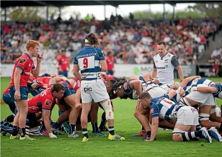  ??  ?? Tasman Rugby chief executive Tony Lewis said every time there was a scrum, Lansdowne Park would ‘‘tear up’’, which was a health and safety risk.