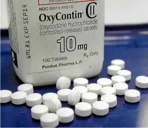  ?? AP ?? The opioid crisis in North America was partially fuelled by companies like Purdue Pharma, maker of OxyContin.