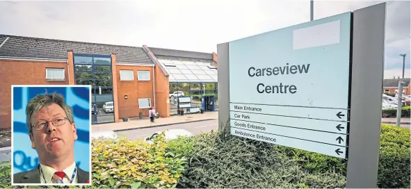  ??  ?? The Carseview Centre near Ninewells is part of NHS Tayside’s mental health services. Inset: Dr Mike Winter.