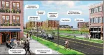  ??  ?? Transit-oriented developmen­t can help reduce traffic.