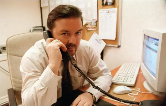  ?? (BBC) ?? David Brent in ‘The Office’ defended Slough against John Betjeman’s slights