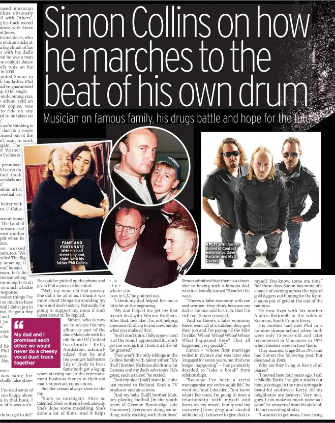 Simon Collins on how he marches to the beat of his own drum - PressReader