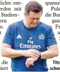 ?? Foto: dpa ?? HSV Trainer Christian Titz. Ist die Uhr für Hamburg schon abgelaufen?
