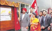  ?? HT PHOTO ?? ■ Punjab technical education and industrial training minister Charanjit Singh Channi inaugurati­ng a sports and fitness centre at a private university on Saturday.