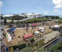  ?? PHOTO: ANDY JACKSON/STUFF ?? New Plymouth’s Waitangi Day event at Puke Ariki Landing had a relaxed feel about it.