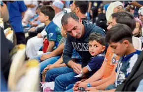  ??  ?? Safe refuge: Syrian refugees at the Subang Air Force base yesterday.