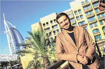  ??  ?? Sami Yusuf in Dubai in 2013.