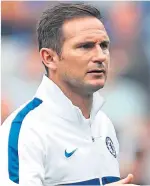  ??  ?? Chelsea boss Frank Lampard