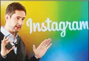  ??  ?? In this file photo, Instagram cofounder Kevin Systrom addresses a press conference in New York. (AFP)