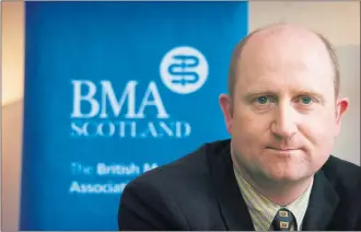  ??  ?? PLEA: Dr Peter Bennie, chairman of the BMA in Scotland, has called for a frank debate about the NHS.