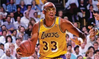  ??  ?? Kareem Abdul-Jabbar won five NBA titles with the Los Angeles Lakers: ‘Protecting the lead was often successful on the teams I was a part of’. Photograph: Andrew D Bernstein/NBAE/Getty Images