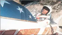  ??  ?? In this Sept. 8, 1974, photo, Evel Knievel sits in the steampower­ed rocket motorcycle he hoped would take him across Snake River Canyon in Twin Falls, Idaho.