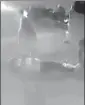  ??  ?? A CCTV video grab shows n
Vikram Joshi’s daughter standing near him after he was shot at.