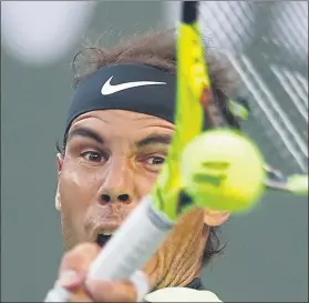  ??  ?? Rafa Nadal abre hoy su participac­ión en Miami, contra el israelí Dudi Sela FOTO: EFE