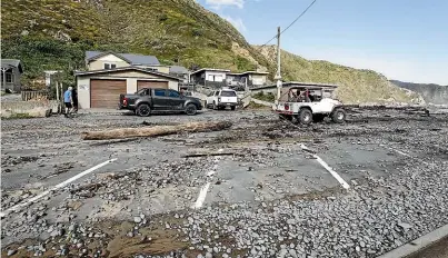  ?? ROSA WOODS/STUFF ?? Makara Beach was badly hit by Cyclone Gita in February 2018.