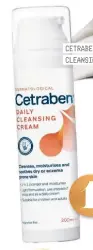  ??  ?? CETRABEN DAILY CLEANSING CREAM £8.50