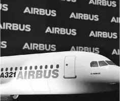  ??  ?? The price increase was calculated according to Airbus' standard escalation formula over the January 2016 to January 2017 period and takes into account the materials and commoditie­s prices. — Reuters photo