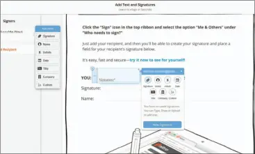  ??  ?? Nitro Pro 12 users can sign documents directly in Nitro Cloud using drag-and-drop fields.