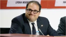  ??  ?? MEXICO CITY: In this May 13, 2016, file photo, newly elected CONCACAF President Victor Montaglian­i smiles as he receives applause from fellow delegates during the 66th FIFA Congress in Mexico City. Corruption will never be eradicated from soccer and...